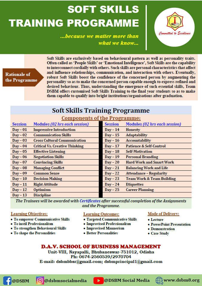 Top BBA College in Bhubaneswar | DSBM Skill Development