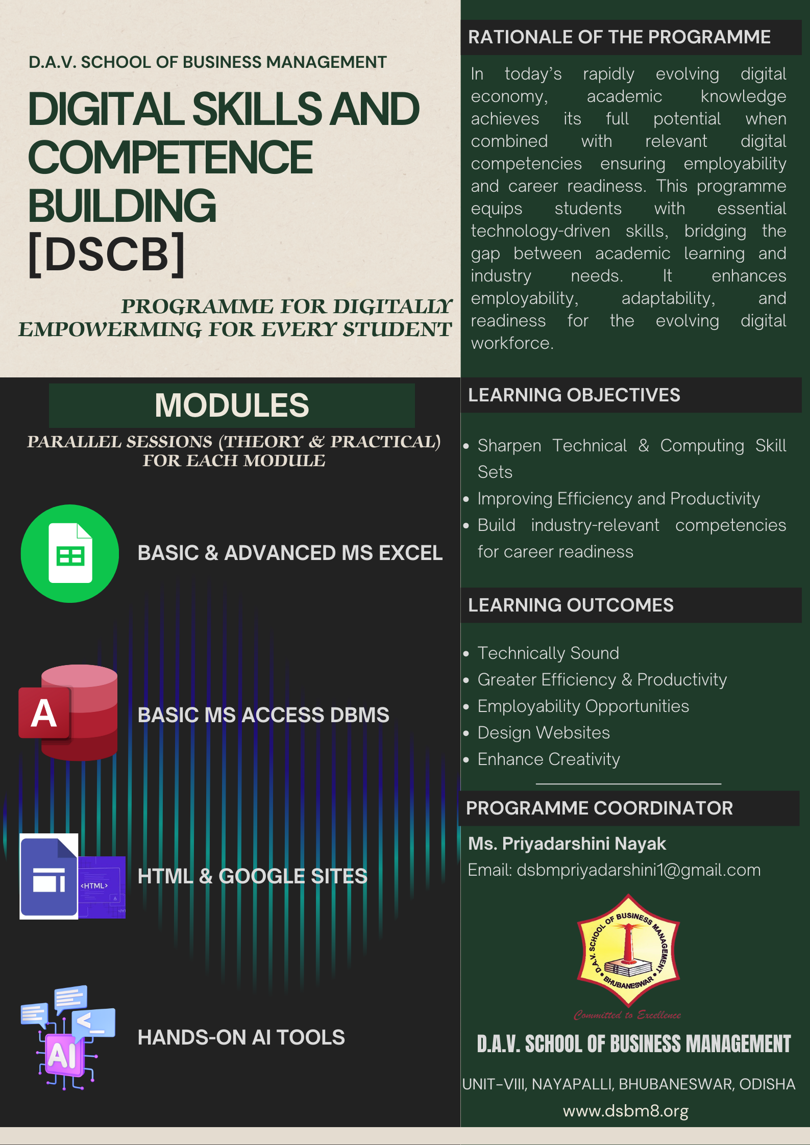 Best BBA Colleges in Bhubaneswar | DSBM Digital Skills